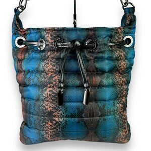THINK ROYLN Blue and Black Hobo Bag